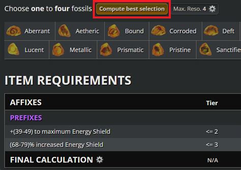 path of exile fossil crafting
